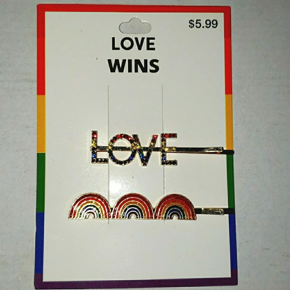 3 Pack Rainbow hair accessories New